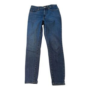 Everlane The Way High Blue Jeans Womens Size 27 Regular High Rise Straight Leg